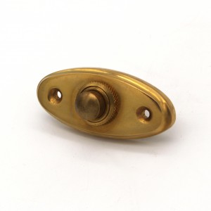 sonnette Art Nouveau en laiton patiné | plaque de sonnette avec bouton de sonnette| sonnette ancienne P9741